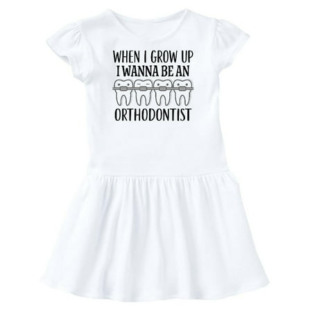 

Inktastic Future Orthodontist Dental Care Gift Gift Toddler Girl Dress