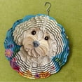 thumbnail image 4 of HELLOYOUNG 10inch Hanging Wind Spinner with Adorable Dog Design - 360° Rotating Metal Garden Art for Spring, Summer, and Fall  Wind Spinner Mandala, 4 of 10