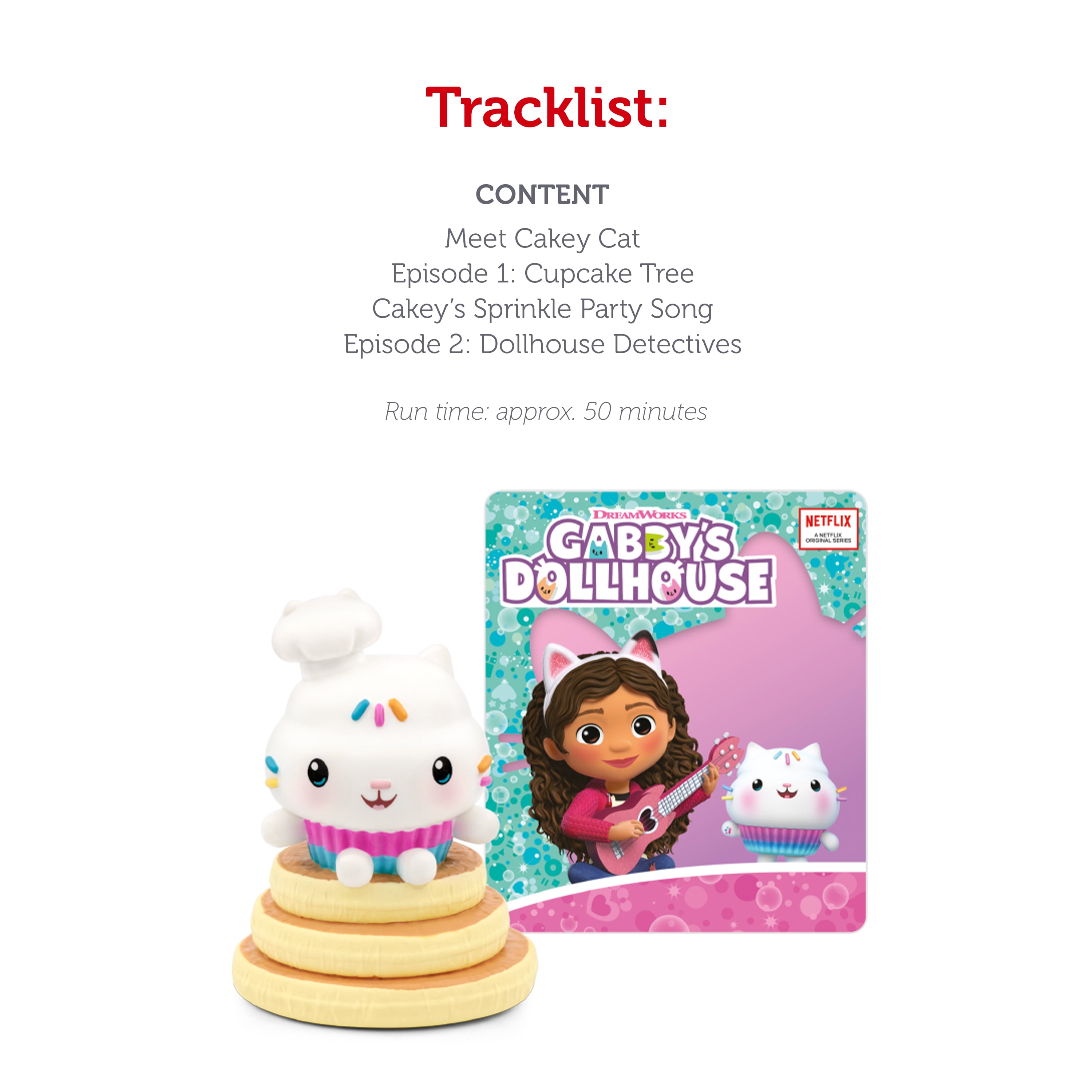 tonies Toniebox 2 Bundle with Gabby, Cakey Cat and Kitty Fairy from Gabby Dollhouse – Sky Blue (English)