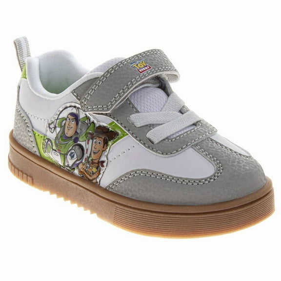 Woody and Buzz Lightyear Boys Sneakers (Toddler Little Kids), Grey White, Size: 6