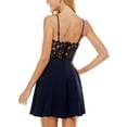 thumbnail image 2 of City Studios Womens Juniors Lace Mini Fit & Flare Dress, 2 of 2