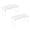 A 2Pack, variant on 2Pcs Expandable Stacking Cabinet Shelf Rack S/M/L Sizes Folding Stackable Counter Rack Organizer Cupboard Plate Dish Counter and Pantry Organizer Kitchen White Rack Home Decor Happy 2026!