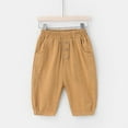 thumbnail image 2 of MIASHUI Boys Girls Sweatpants Spring Summer Children's Wide Leg Thin Pants,Coffee,6-7 Years, 2 of 8