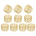 thumbnail image 1 of Anillos para Servilletas de Oro Uxcell, Soportes de Cobre Hueco con Patrón de Moneda para Cena, 12 Pcs, 1 of 6