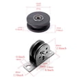 thumbnail image 2 of Swivel Lifting Pulley Block Gym Single Wheel Home Workout Hanging Wire Rope, 2 of 8