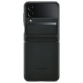 thumbnail image 2 of Genuine Samsung Flap Leather Cover Case for Galaxy Z Flip 4 - Black, 2 of 4