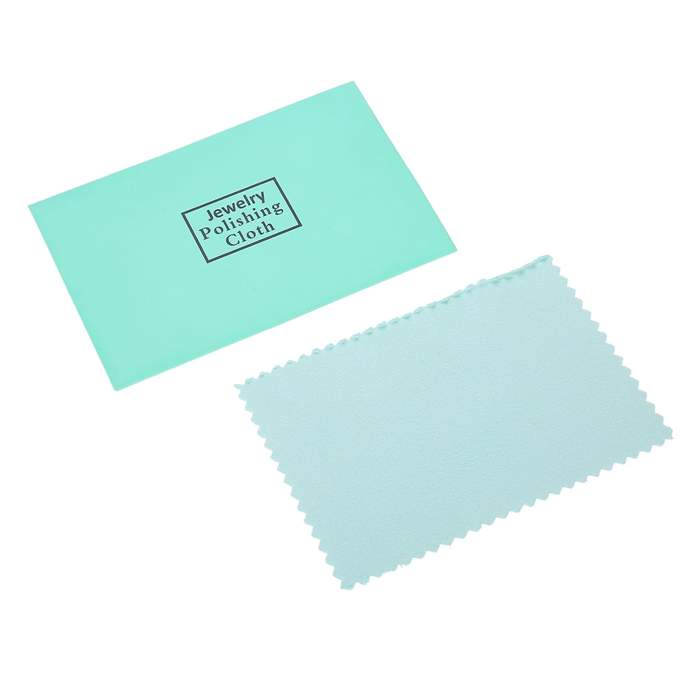 Qiilu 25PCS Silver Polishing Cloth Cleaner Jewelry Cleaning Cloth Anti