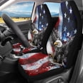 thumbnail image 2 of Uorisanigo Eagle Flag Car Seat Covers Universal Front Car Seats Waterproof Anti-Slip Back Fabric Removable Automotive Accessories Suitable for Cars, SUV and Trucks, 2 of 7