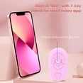 thumbnail image 4 of Phone Remote Control, Wireless  Shutter BT4.0 32.8ft Range for Selfie Page Turning App with Type C Charging Cable, 4 of 7