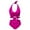 Hot Pink, variant on Women's Fashion Solid Color High Waist Bikini Two Piece Swimsuit Swimsuit Women Shorts plus Size Bikini for Women Sunflower Womens Bathing Suit with Shorts Junior Swimsuits Swimsuit for Juniors Short