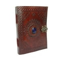 thumbnail image 7 of Jaald Leather Journal with Blue Stone Rustic Refillable Blank Notebook Vintage Travel Diary Scrapbook Sketchbook Gift for Men Women, 7 of 7