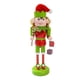 thumbnail image 2 of Figura de Cascanueces de Navidad, adorno de mesa, decoración navideña, Cascanueces Bastón y Regalo, 2 of 9