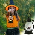 thumbnail image 5 of Taotanxi Halloween Small Lantern Lantern with Flickering LED Candle, Vintage Mini Small Lantern Lights with AAA Battery Decor Gifts Indoor Porch Garden Lantern Halloween Party Hanging Lanterns, 5 of 7