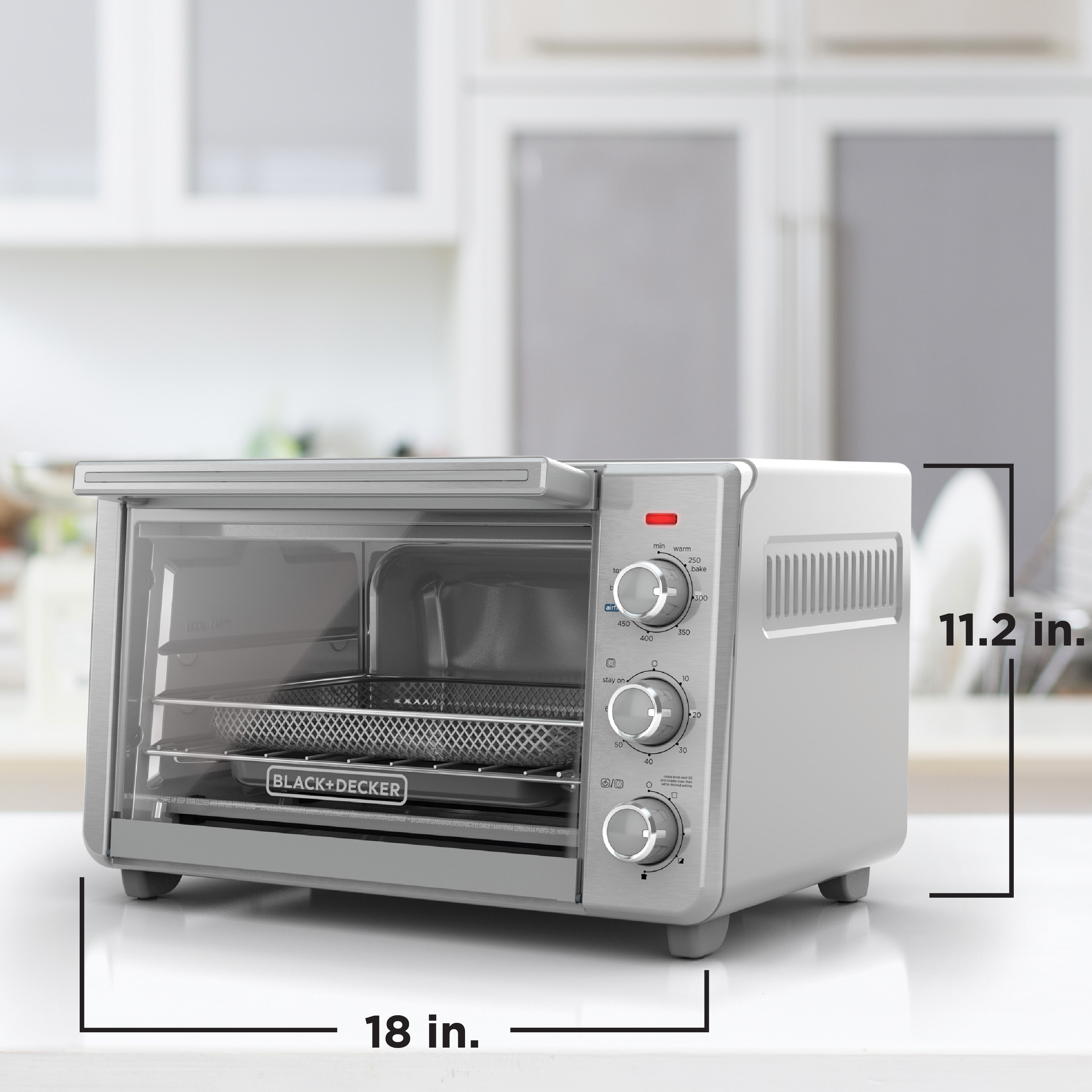 BLACK+DECKER 6-Slice Crisp 'N Bake Air Fry Toaster Oven photo 3