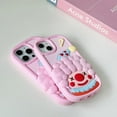 thumbnail image 6 of Kawaii Phone Cases for iPhone 11,Cute Cartoon Clown Phone Case 3D Funny Pink Clown Phone Case for Women Girls Soft Silicone Shockproof Cover for iPhone 11, 6 of 14