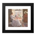 thumbnail image 2 of Myra Louisa Bunce 16x15 Black Modern Framed Museum Art Print Titled - Untitled (The Sitting Room) (1887), 2 of 5