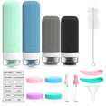 thumbnail image 3 of Bisitoy 16 Pack Travel Bottles for Toiletries, Travel Bottles Silicone Travel Size Containers, Travel Essentials Leak Proof Refillable Liquid, Shampoo and Conditioner Travel Toiletry Bottles (E), 3 of 7
