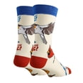 thumbnail image 2 of Mens Novelty Funny Crew Socks, Birds the Word, Colorful Dress Cotton Socks Crazy Fashion Socks, 2 of 5
