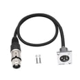thumbnail image 3 of Conector macho a hembra Conector de audio Piezas de repuesto Cables de extensión profesionales fáciles de instalar para amplificadores, 3 of 9