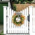 thumbnail image 4 of Elegant Winter Door Wreath for Indoor and Outdoor Decor – Frosted Foliage with Berries, Festive Gold Accents, Perfect for Holiday Wall and Entrance Decorations, 4 of 5