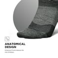 thumbnail image 5 of Feetures Elite Ultra Light Cushion Ankle Socks - Sport Sock with Targeted Compression - New Gray, M (1 Pair), 5 of 8