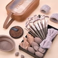 thumbnail image 3 of Lukovee Set de Brochas para Maquillaje Profesional, 56 Piezas Brochas de Maquillaje Kabuki Sint&eacute;tico Premium con Esponjas y Neceser, Brochas de Base Multifuncional para Maquillar Ojos Mejil, 3 of 8