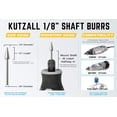 thumbnail image 3 of Fresa rotativa Kutzall Extreme Taper TX-14-EC para Dremel 1/8, 3 of 8