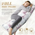 thumbnail image 5 of Lsque Lilies Flowers Body Pillow Case Cover,Ultra-Soft Microfiber Bed Pillow Cases 20x54 inches,Elegant Bedding,Breathable Durable Pillow Cover with Envelope Closure, 5 of 8