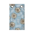 thumbnail image 1 of Flowers Hanging Pocket Organizer, Gerbera Transvaal Daisy Flowers Along Plumage Shaped Soft Leaves, Printed Polyester Storage Bag with Pockets, 9" x 27", Pale Azure Blue and Sepia, 1 of 2
