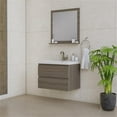 thumbnail image 2 of Alya Bath Paterno 30" Modern Wood Wall Mounted Bathroom Vanity in Gray, 2 of 7