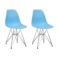 thumbnail image 1 of Paris Tower Side Chair Chrome Leg 2-Pack, 1 of 5