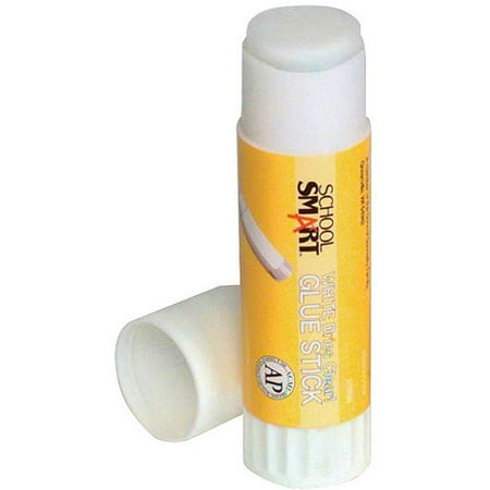 School Smart Non Toxic Washable Glue Sticks, 0.25 oz, 30-Pack