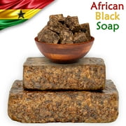 Raw African Black Soap 5 lbs. Bulk Wholesale 100% Pure Natural Organic From Ghana. Acne Treatment, Aids Against Eczema & Psoriasis, Dry Skin, Scars and Dark Spots. Great For Pimples, Blackhead.