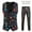 004 Black, variant on Mens Slim Fit 2 Piece Suit Light Business 3D Print One Button Rhombus Vest Pants Set Party Prom Tuxedo Suits