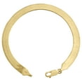thumbnail image 2 of 10K Yellow Gold 6.90mm Mens Solid Herringbone High Polished Bracelet 8 Inches, 2 of 3