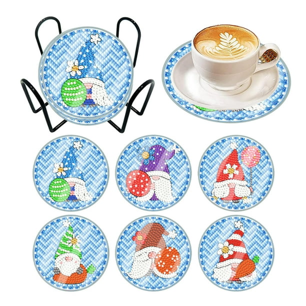 Posavasos Con Forma Especial Lavable Cgtredaw 6 Uds Gnomo