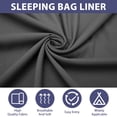 thumbnail image 3 of 45.2882.68 Pouces Sac de Couchage Sac de Voyage Sac de Couchage pour la Randonnée Camping Sac de Couchage Doublures Sac de Couchage Drap pour Voyage Randonnée Camping, 3 of 8