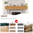 thumbnail image 4 of 48" Rustic Wood Fireplace Mantel | Wall-Mounted & Floating Shelf for Home Decor, 4 of 7