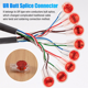 thumbnail image 5 of 55 piezas de conectores de empalme de gel UR de 3 puertos, conectores de cable rojo y transparente, 5 of 8