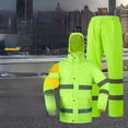 Reflective raincoat rain pants suit traffic Road Administration