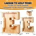 thumbnail image 2 of UBeesize Wooden Letter Piggy Bank,Piggy Bank for Boys Girls,Toddler Alphabet Money Bank,Coin Bank Birthday Gift for Kids,Children's Gift (J), 2 of 7