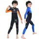 thumbnail image 2 of Traje de neopreno de 2,5mm, trajes de baño para niños, trajes de buceo de manga larga para niños y niñas, surf, protección contra sarpullidos, ropa para esnórquel, 2 of 5