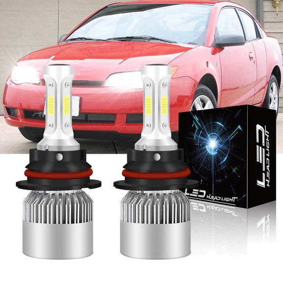 FZPJJNB Saturn Ion LED Headlight Bulbs, 9004 HB1/9007 HB5, 6000K White, 2 Pack