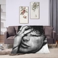 thumbnail image 4 of Blanket Soft and Comfortable Warm Fleece Jacob Elordi Throw Blankets Beach blanket Decoration Gift for Decor Living room dormitory Picnic Yoga Sofa Bed Camping Travel All Season, 4 of 6