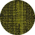 thumbnail image 1 of Ahgly Company Indoor Round Abstract Yellow Modern Area Rugs, 8' Round, 1 of 4