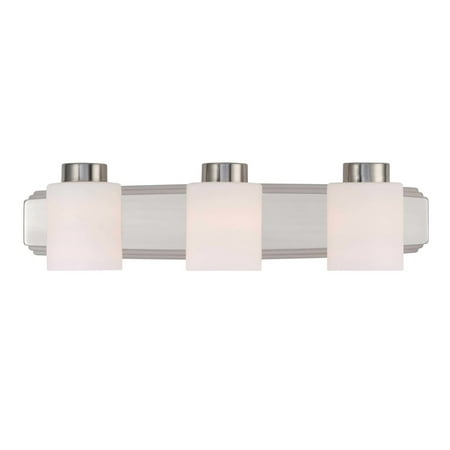

Dolan Designs 3503 3 Light 6 Height Bathroom Vanity Light - Nickel