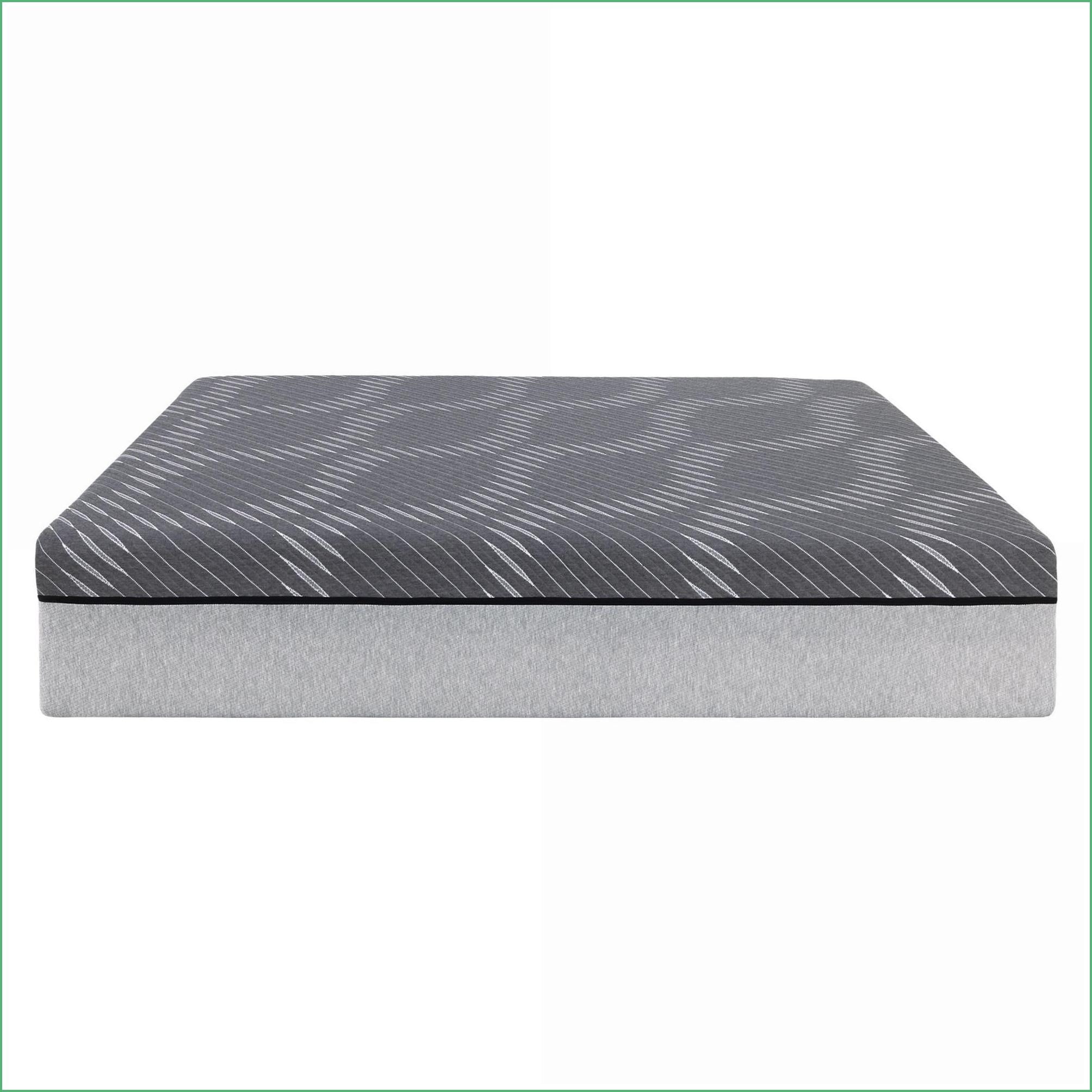 Mattresses, 14'' King Hybrid Mattress with Soft Waterfall Cover | Foam+Spring | Light Gray
