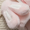 thumbnail image 2 of Women's  Cartoon  Fuzzy House Cute bunny ears  Foam Slippers, Furry Faux Fur Lined Bedroom Shoes for men and women, 2 of 7