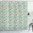 thumbnail image 1 of Ambesonne Wild West Shower Curtain, Sunset Cactus and Cowboy, 69"Wx84"L, Pale Seafoam Multicolor, 1 of 3