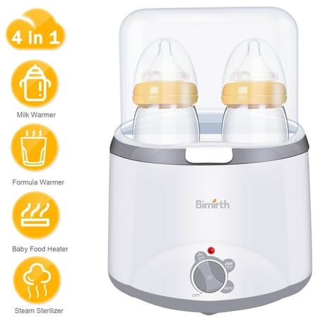 Double Baby Bottle Warmer Breast Milk Heater Bottle Sterilizer Multi-functional Baby Food Heater Electric Stem